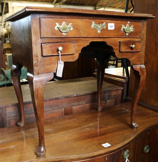 George II mahogany lowboy